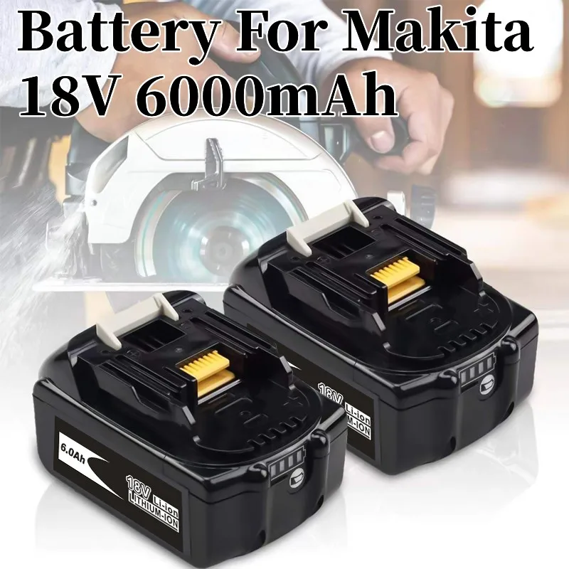 

BL1860 Rechargeable Battery 18V 6000mAh Lithium ion for Makita 18v Battery BL1840 BL1850 BL1830 BL1860B LXT 400