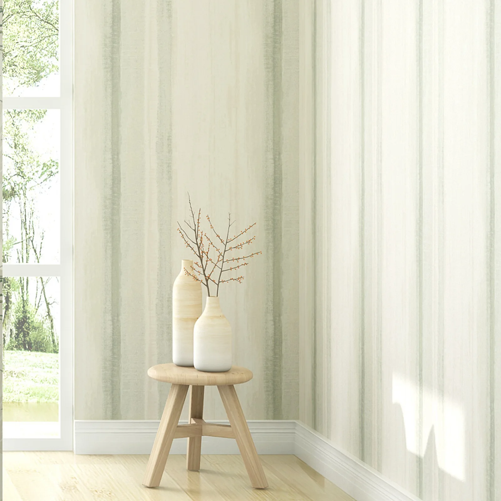 Обои в зеленую полоску обои с зеленым градиентом съемные и самоклеящиеся