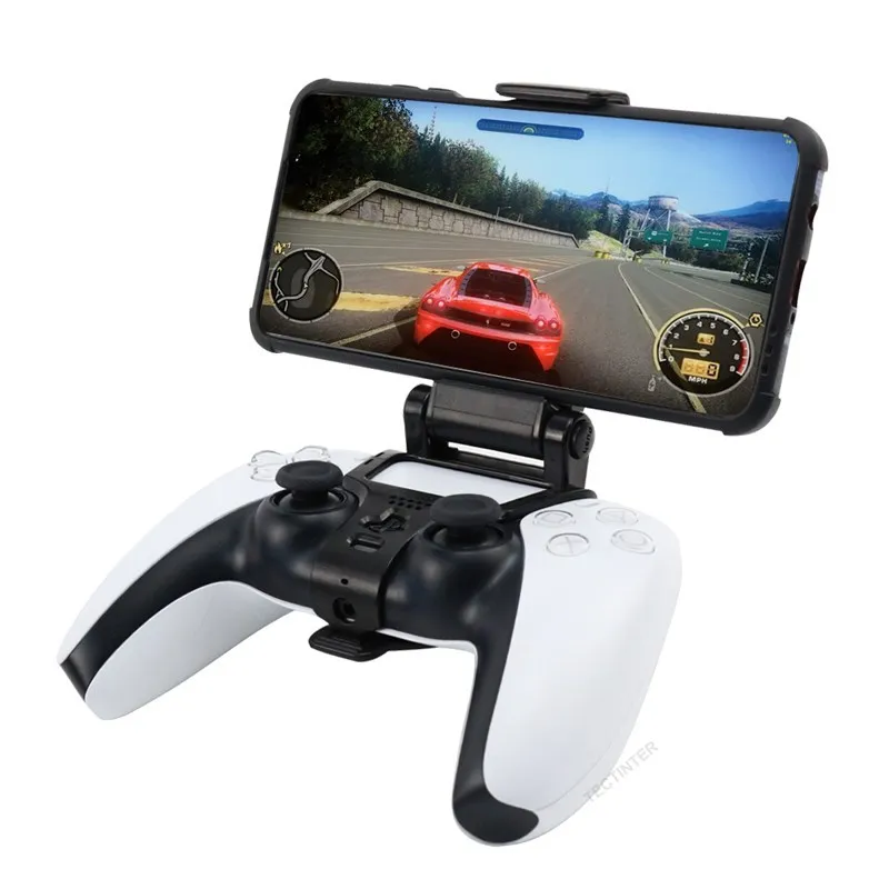 

For PS5 Controller Mobile Cell Phone Stand Mount Hand Grip For PlayStation 5 Gamepad For Samsung S9 S8 Clip Holder