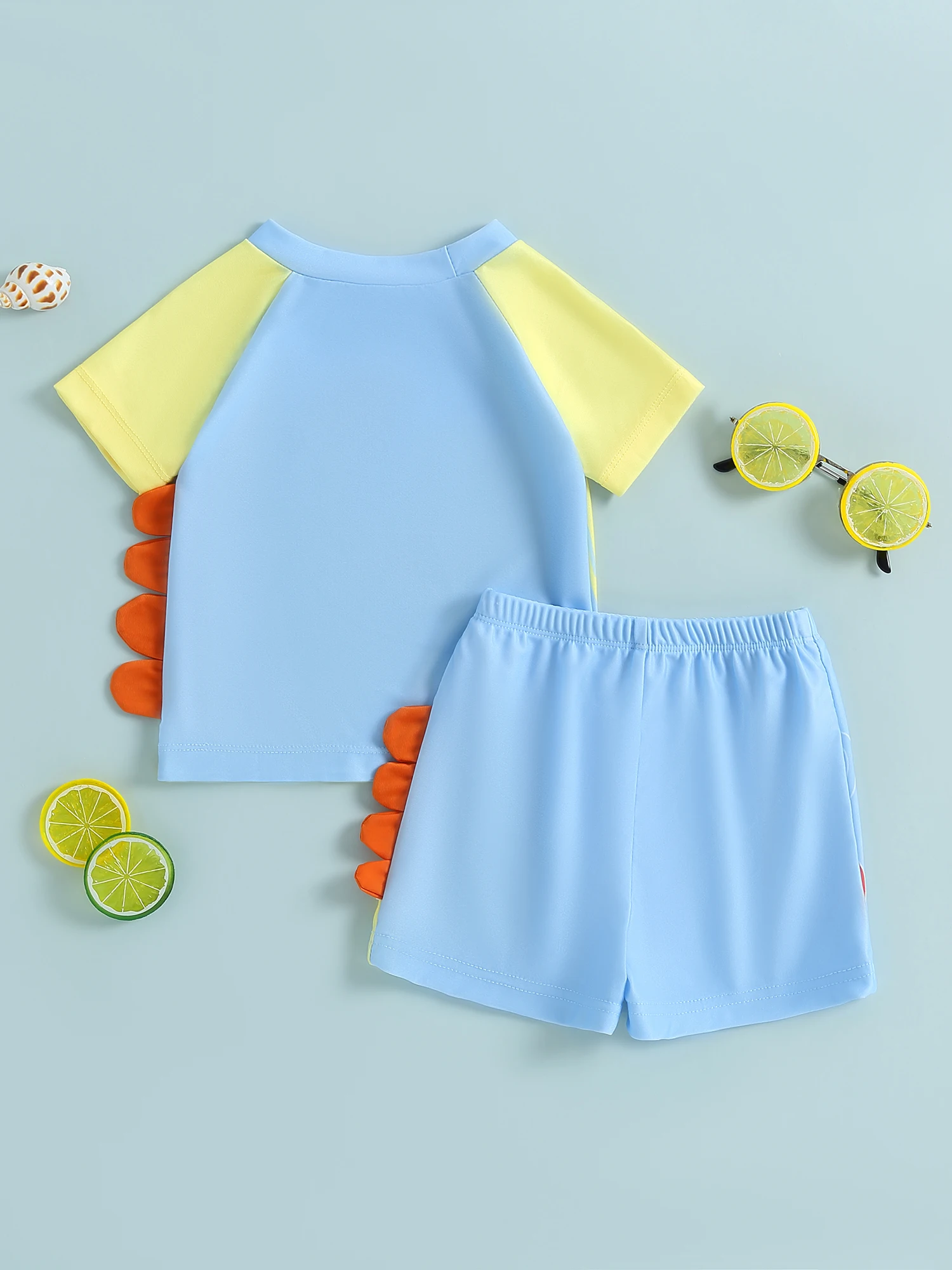 

Летние комплекты для купания из 2 предметов для маленьких девочек, топы на одно плечо с оборками и рукавами, штаны с цветочным принтом