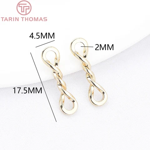 TARIN THOMAS Латунные закрытые кольца 24-каратного золота