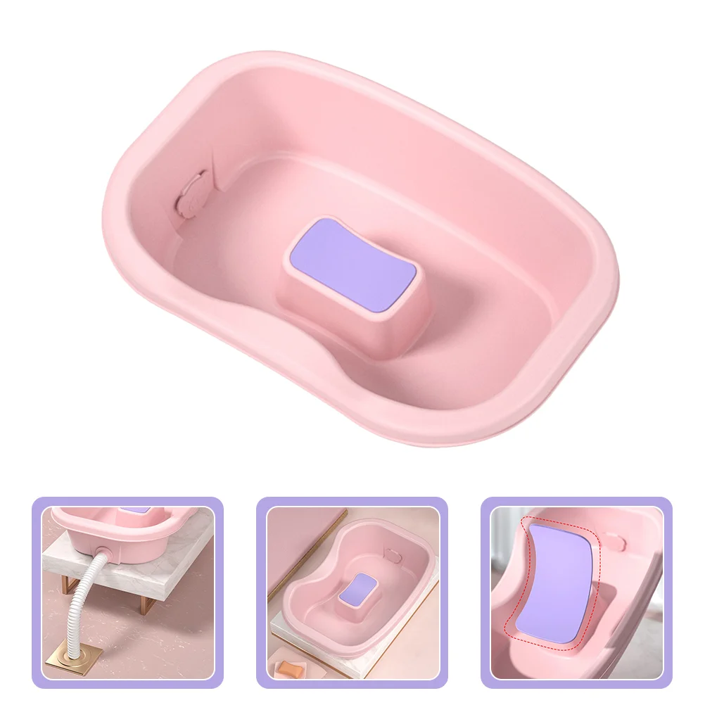 

Shampoo Basin Hair Tray Portable Washing Bowl Basins Bed Bedridden Rinse Elderly Bedside Wash Hairdressing Plastic