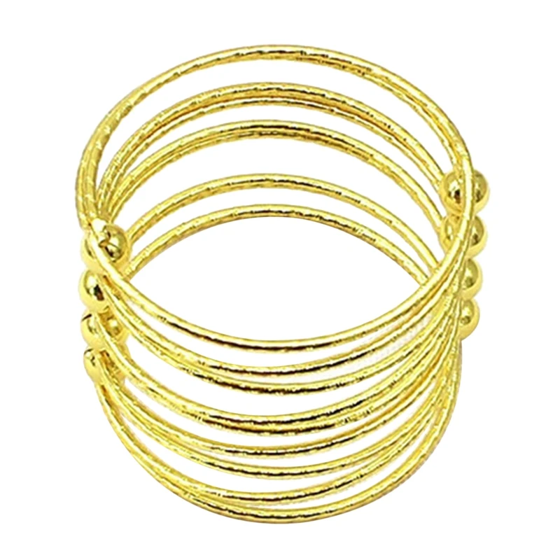 

Napkin Rings,Napkin Rings Holder,Handmade Round Mesh Napkin Rings Holder For Dining Table Parties Everyday