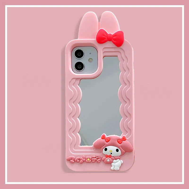 

My Melody Kawaii Case for iPhone 13 Plus7 8 11 12 13 Plus Cartoon Soft Silicone Animal Cute Pink Cases for iPhone
