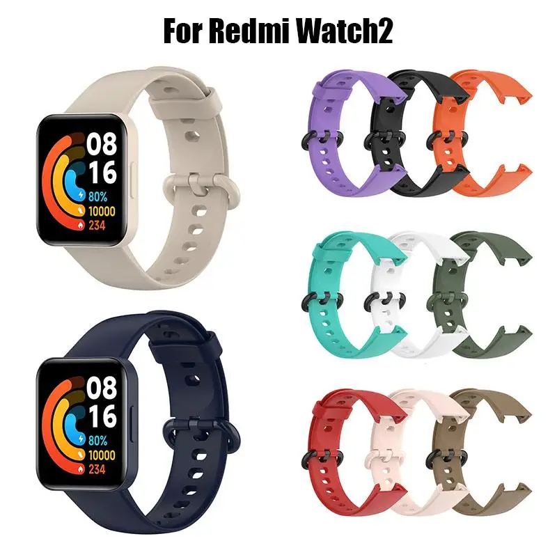 

10 шт., силиконовый ремешок для часов Xiaomi Redmi Watch 2 Lite