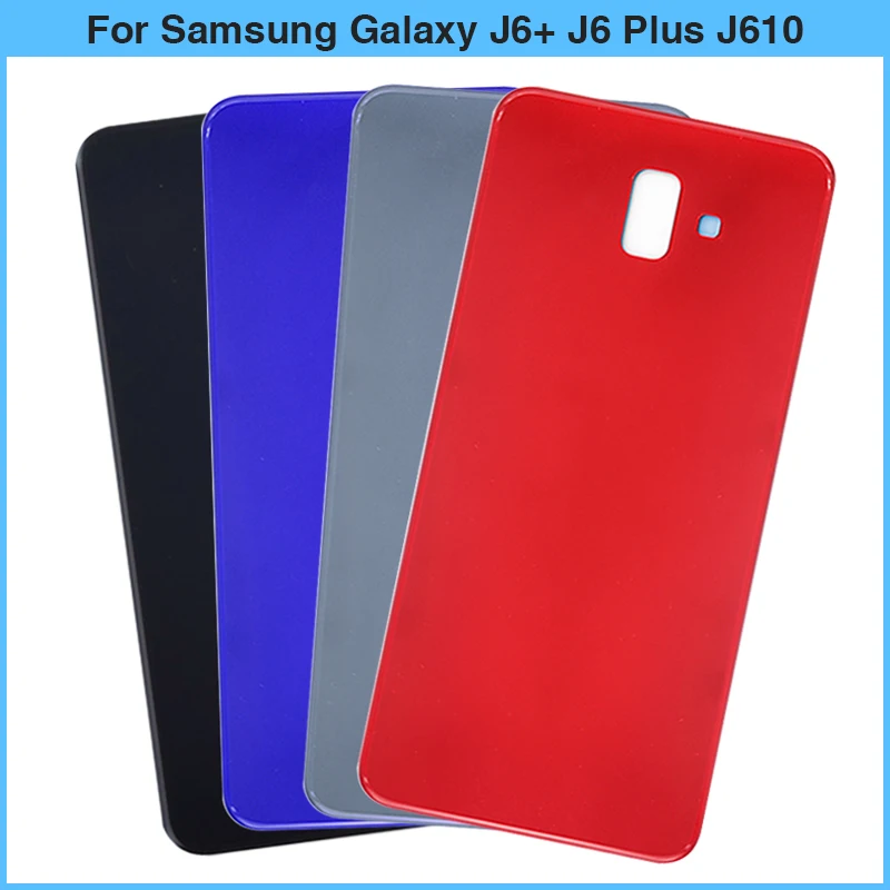 

10PCS For Samsung Galaxy J6 Plus 2018 J610 J610F SM-J610F/DS Plastic Battery Back Cover Rear Door Battery Housing Case Replace