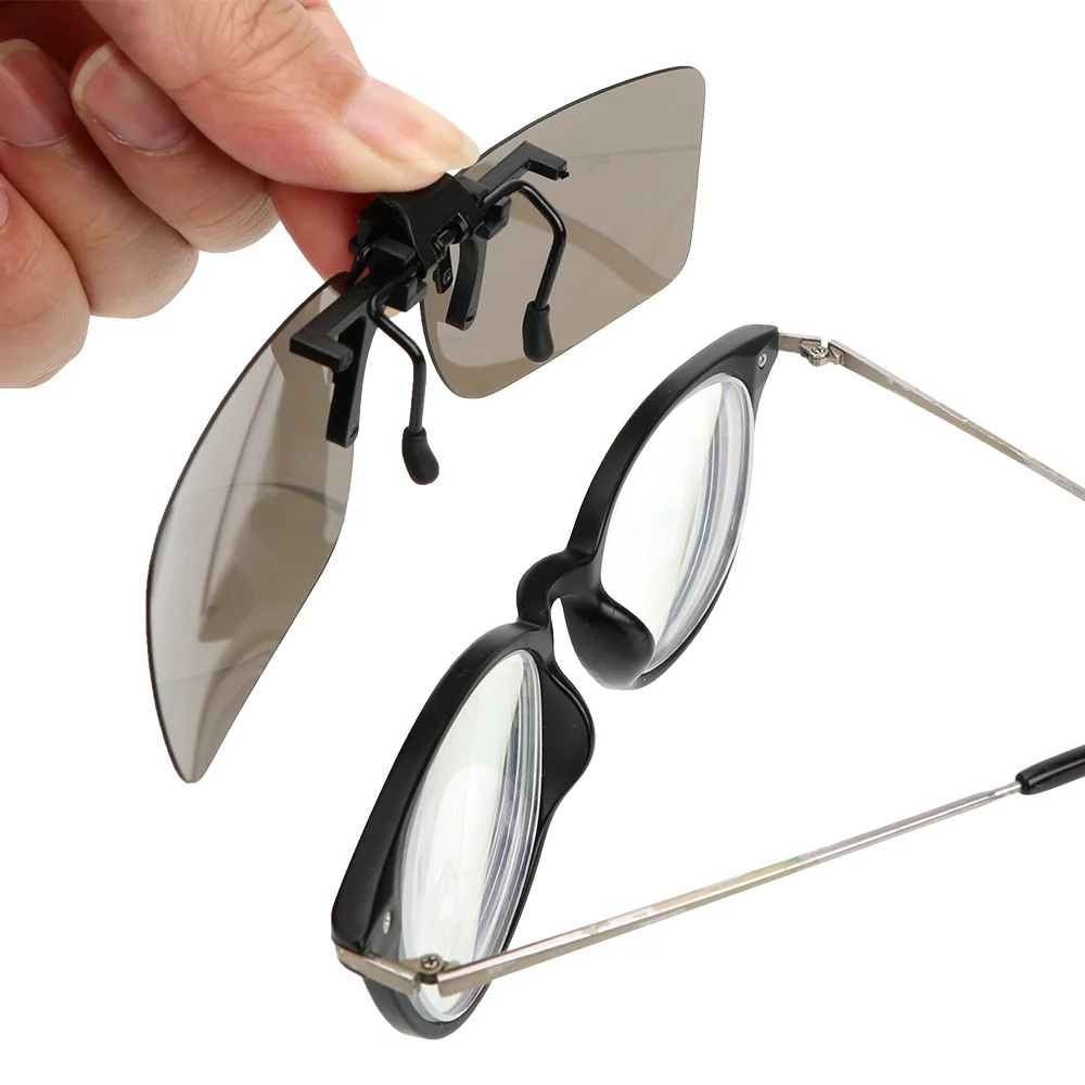 Car Driver Goggles Anti-UVA UVB Polarized Sun Glasses Driving Night Vision Lens Clip on Sunglasses Interior |