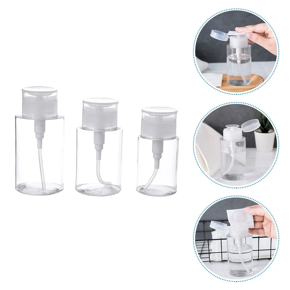 

Bottle Pump Dispenser Down Push Remover Nail Bottles Empty Polish Makeup Liquid Lotion Soap Travel Containerpress Hand