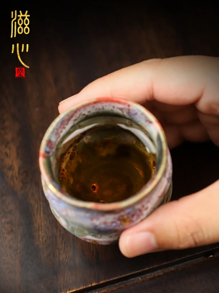 Фото Высококачественная чашка Huang Ronghua Xiaoke, керамическая чашка Zhiyanyaki, ретро, одинарная дрова, керамическая посуда, чай, удивленная тишина №1