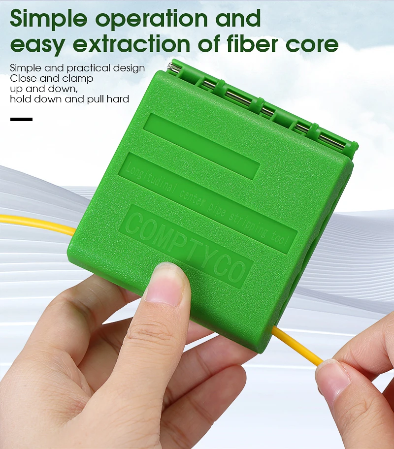 AUA-09 Fiber Optic Longitudinal Bundle Tube Stripper 1.5-11mm Slitter Single-core/Ribbon-shaped Cable Center Pipe Stripping Tool