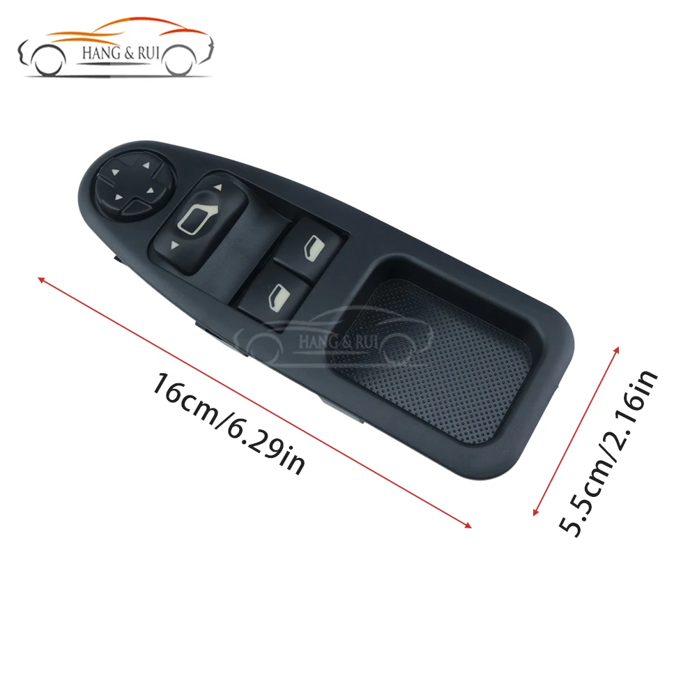 Фото Кнопка управления стеклоподъемником для Scudo Citroen Jumpy Citroen Dispatch Peugeot Expert 2007-2016, артикулы 6554.ZJ, 6554.ZH №4