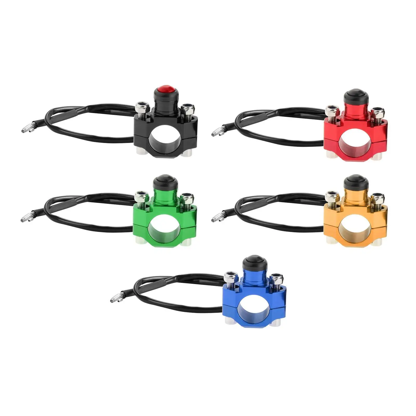 

Start Button Switch Motorbike Universal 22mm Handlebar Modification Parts with Lower Key Fit for Dirt
