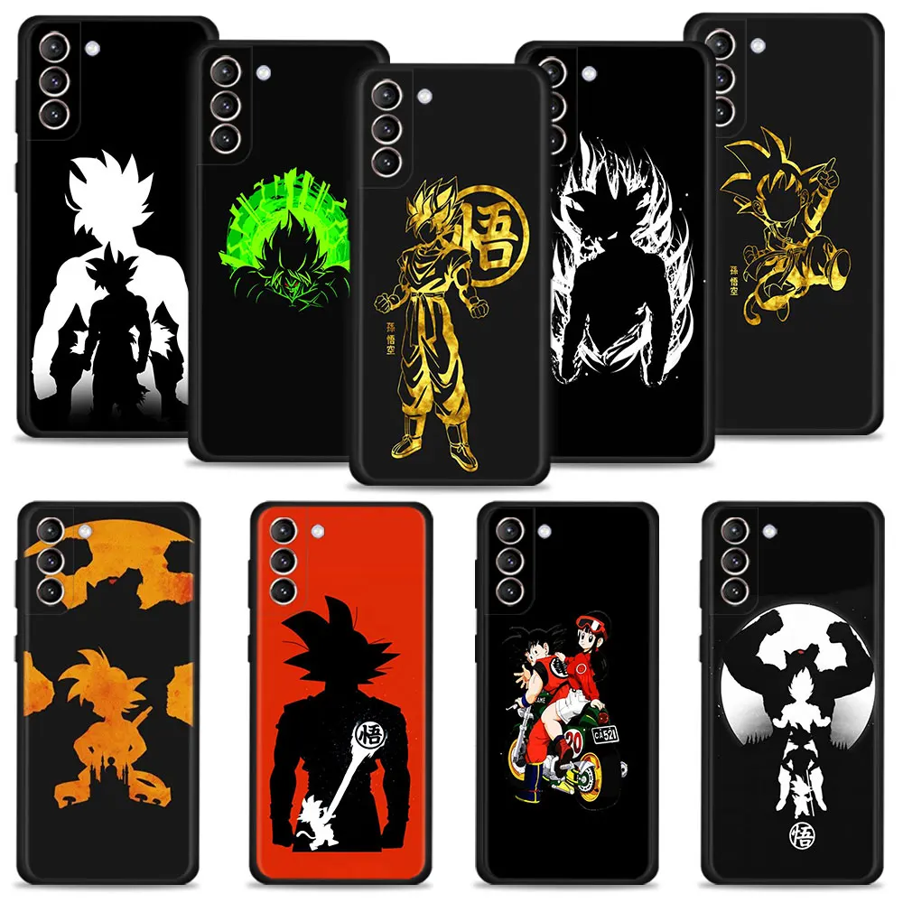 

Celular Coque For Samsung Galaxy S22 S21 S20 Ultra FE S10 S9 Plus S10e S8 Funda Bumper Phone Cover Dragon Ball Golden Aesthetic