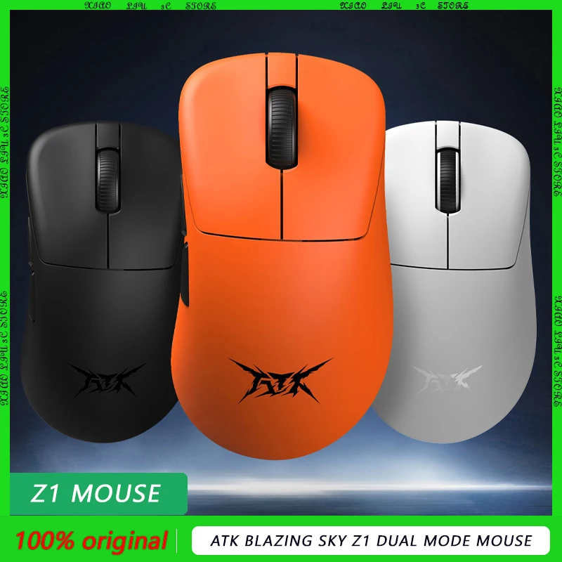 ATK Blazing Sky Z1 Двухрежимная мышь Беспроводная 8K Paw3950 Сверхлегкая игровая PC Gamer Varolant