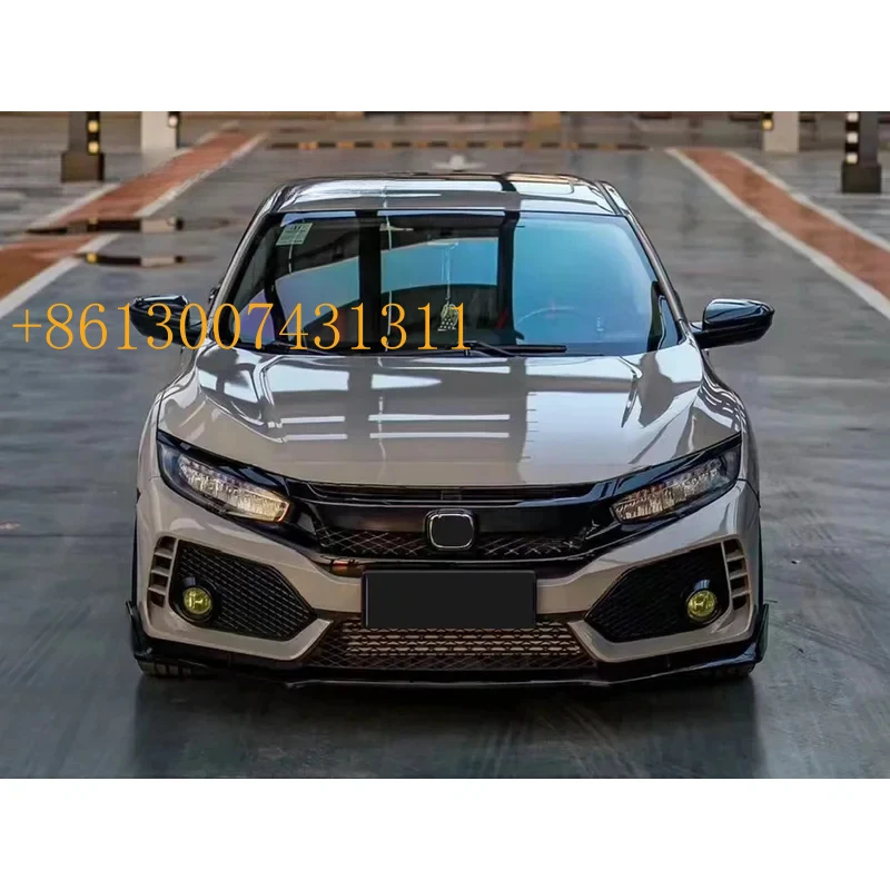 Фото Новый передний бампер в сборе для автомобиля FactoryAuto, 2016-2021, материал PP, стиль Typer №2