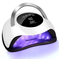 120w uv led nail lamp easkep gel polish faster dryer for 4 timer setting professional lamp portable handle curing