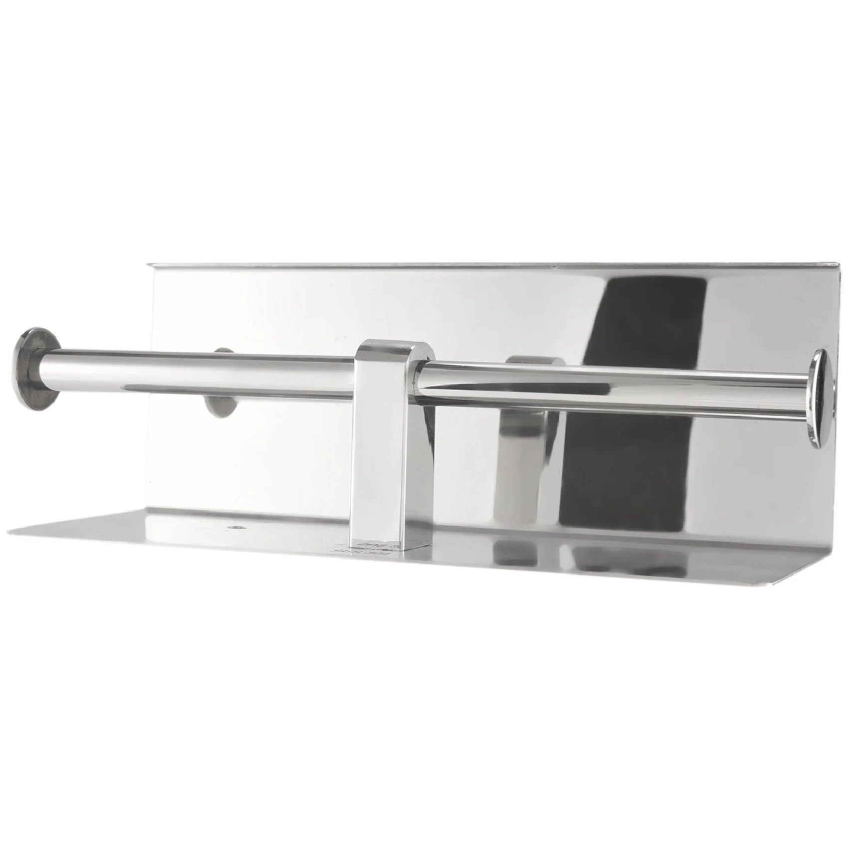

Double Toilet Paper Holder with Phone Shelf, Dual Roll Paper Dispenser with Shelf,Toilet Tissue Roll Holder with Rack