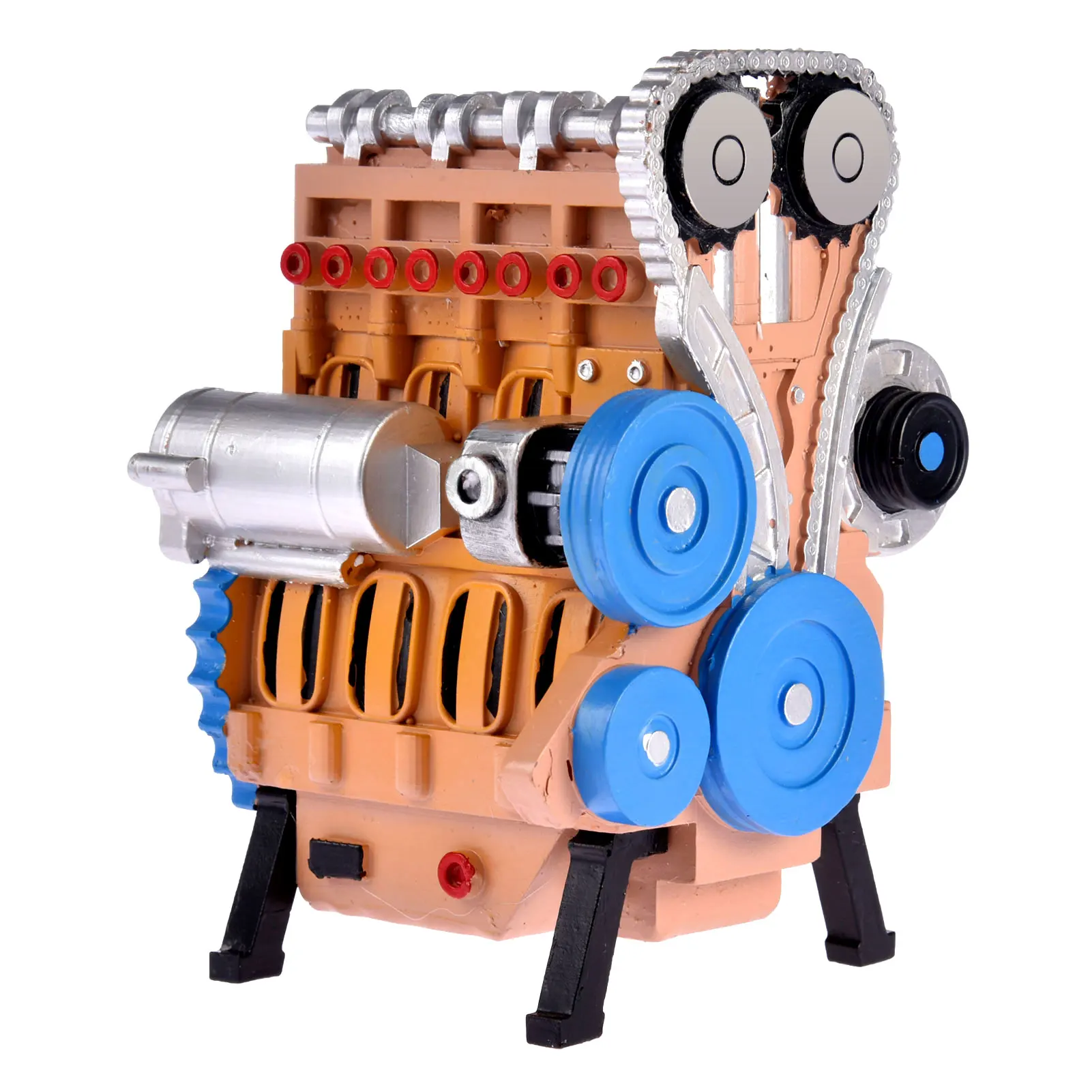 

Car Engine Model Kit 4 Cylinder Engine Model Kit Creative Resin Ornaments Table Crafts Decoration For Adults Kids Educational To