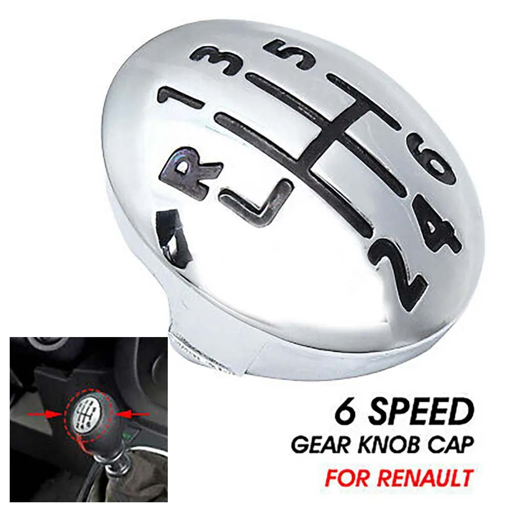 

Lever Cap Cover Gear Knob Cap Plastic For Renault Clio Megane Scenic High Quality Practical To Use Shift Knob 1 Pcs