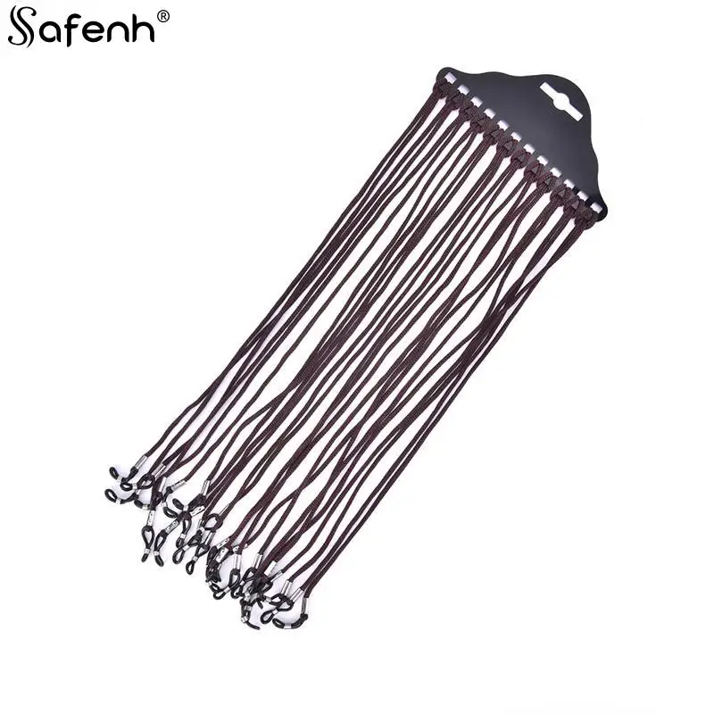 

12pcs/Lot Brown Nylon Glasses String Cord Holder Sunglasses Neck Rope Strap Anti-slip Anti-lost Glasses Chain Glasses Lanyard