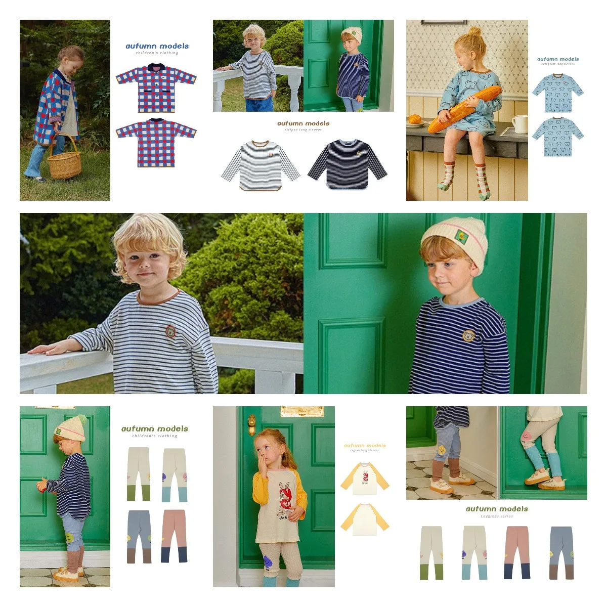 

Children's PS Elastic Cotton Tights Pants Set 22 Autumn Boy Leggings Girl Long -sleeved T -shirt Printed Girl Casual Dress