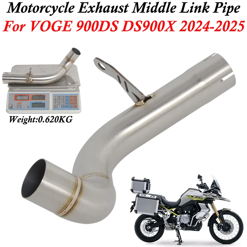 Надевается для VOGE 900DS 900 DS DS900X DS900 X 2024 2025 мотоциклетная выхлопная труба средний