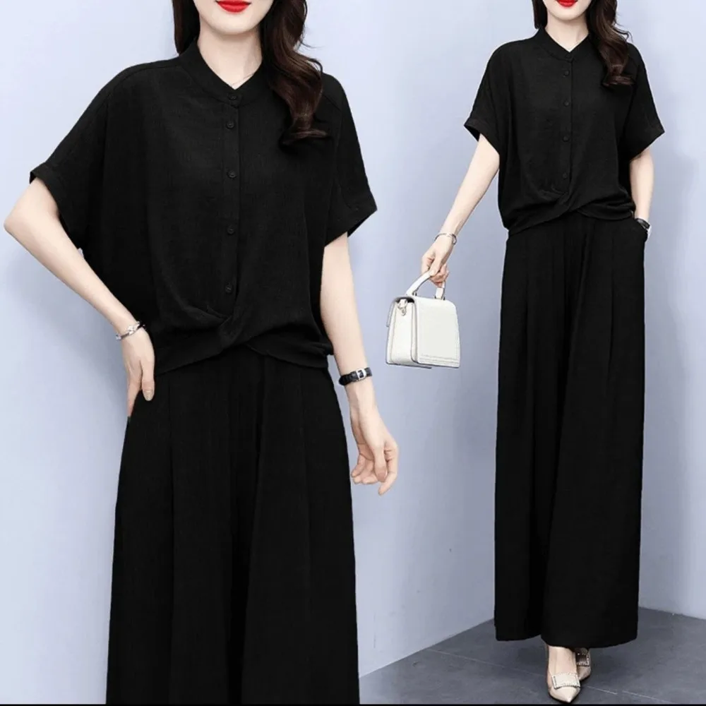 Женский модный осенний костюм Новинка лета 2024 стильный Свободный Топ с коротким