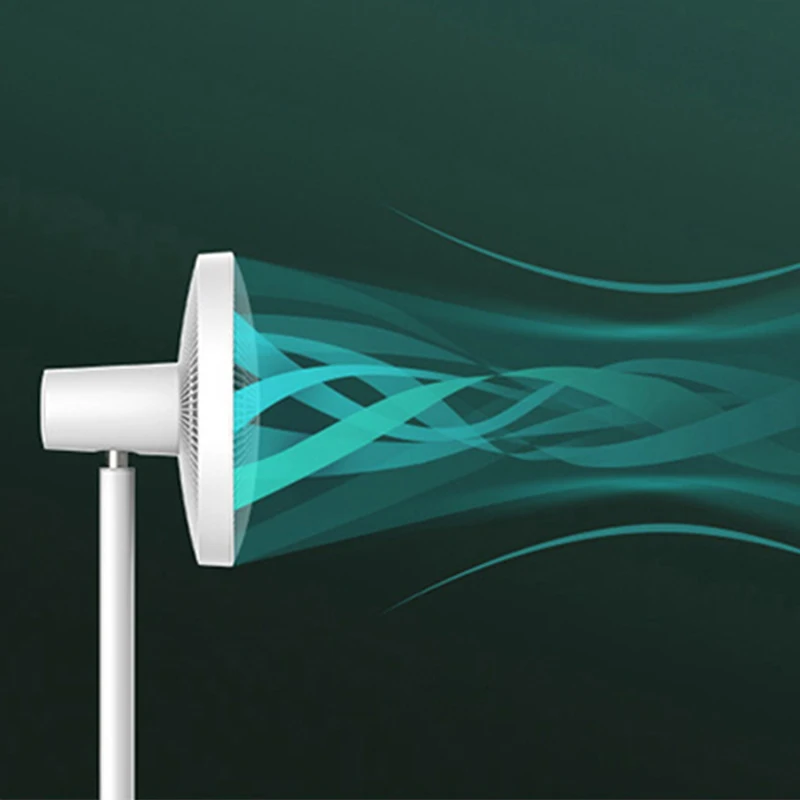 Вентилятор напольный электрический XIAOMI MIJIA Smart Standing DC Frequency Conversion Fans 2/2Pro c 12 лопастями и дальностью подачи воздуха до 14 м.