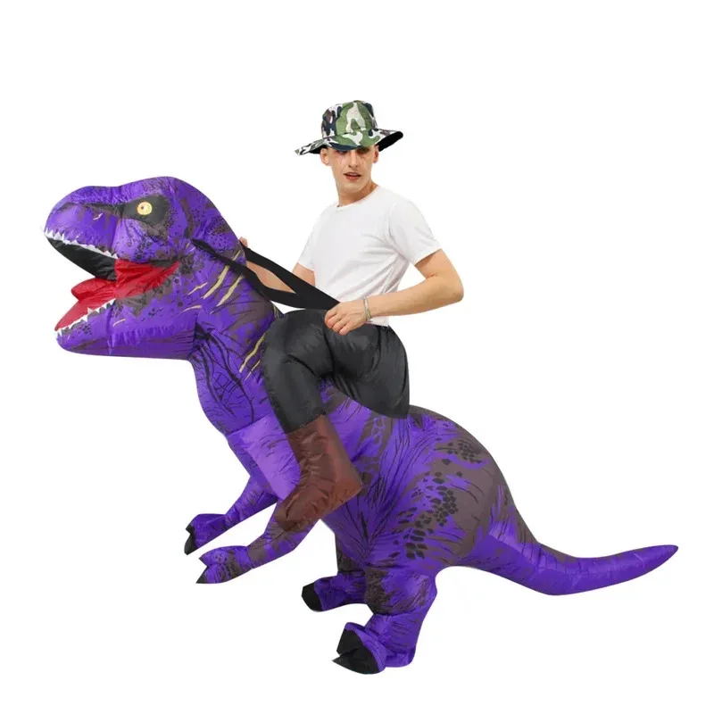 Коричневые надувные костюмы динозавра Carry On Me на Хэллоуин, косплей, костюм T-Rex, прогулочный талисман Disfraz для взрослых, мужчин и женщин, NM35 (art.: 3920d33f179a6) - 3920d33f179a6
