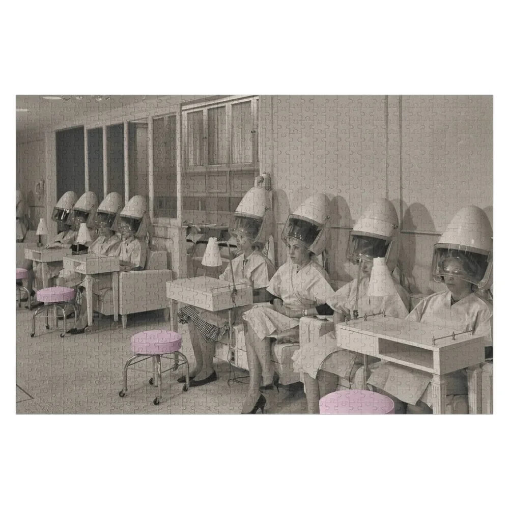 День красоты винтажная сепия парикмахерская фото головоломка для взрослых