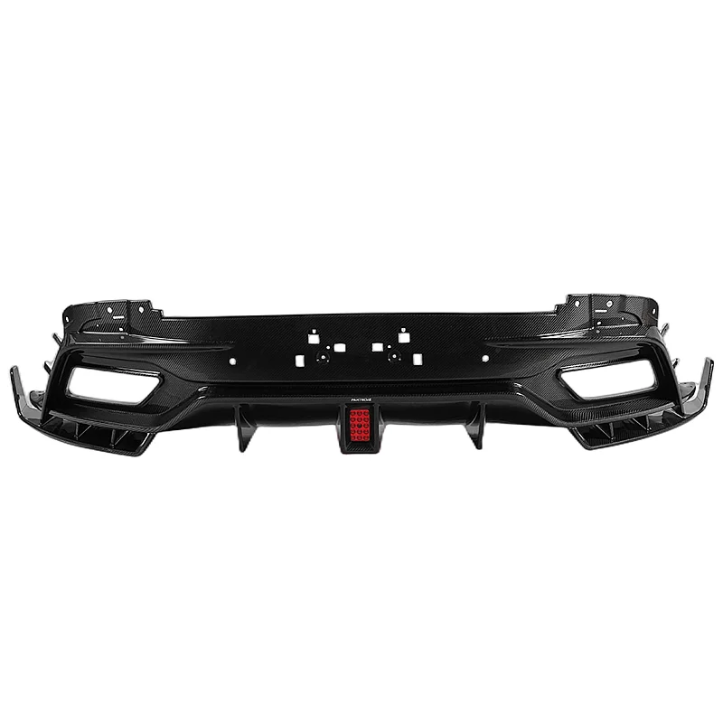 Pz сухой карбоновый Корпус Комплект Задний бампер губа задний диффузор для Aston Martin