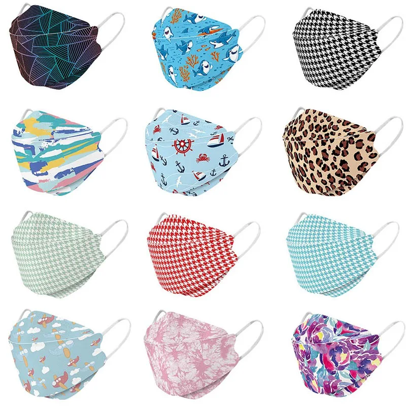 10 шт. одноразовые маски для лица взрослых ffp2 Сертифицированные ce с 3D Дизайном