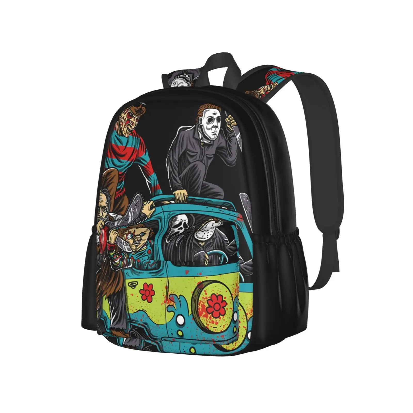 

Maniac Park Horror 2020 Theme Park Men's Bag Rope Bag Handbags Tote Bag Canvas Bags Mirror Pocket Bag Straw Shopper With Anime
