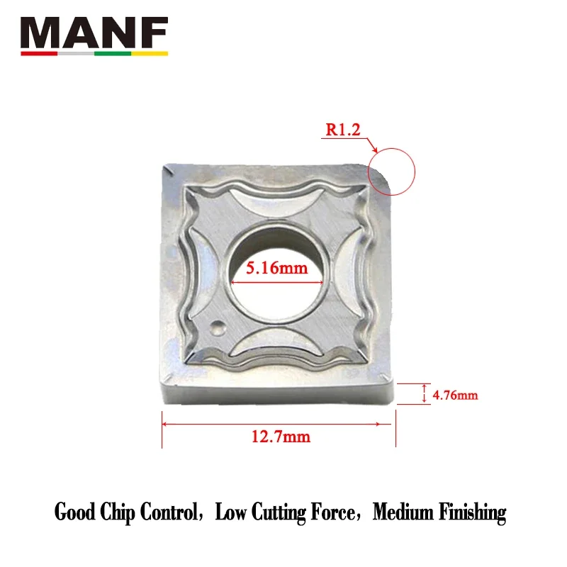 MANF SNMG1204 вставка для токарного станка ЧПУ Cermet алюминиевый стержень токарный