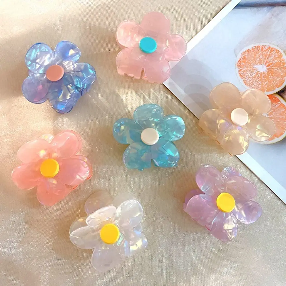 

French Small Hair Claws Geometry Shape Small Hair Clip Flower Hair Claw Korean Style Headwear Female Hair Accessories