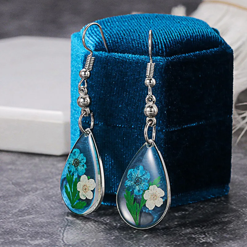 

Crystal Flower Earrings Retro Romantic Plant Earrings for Women Jewelry for Women Dangle Earrings Earrings for Women