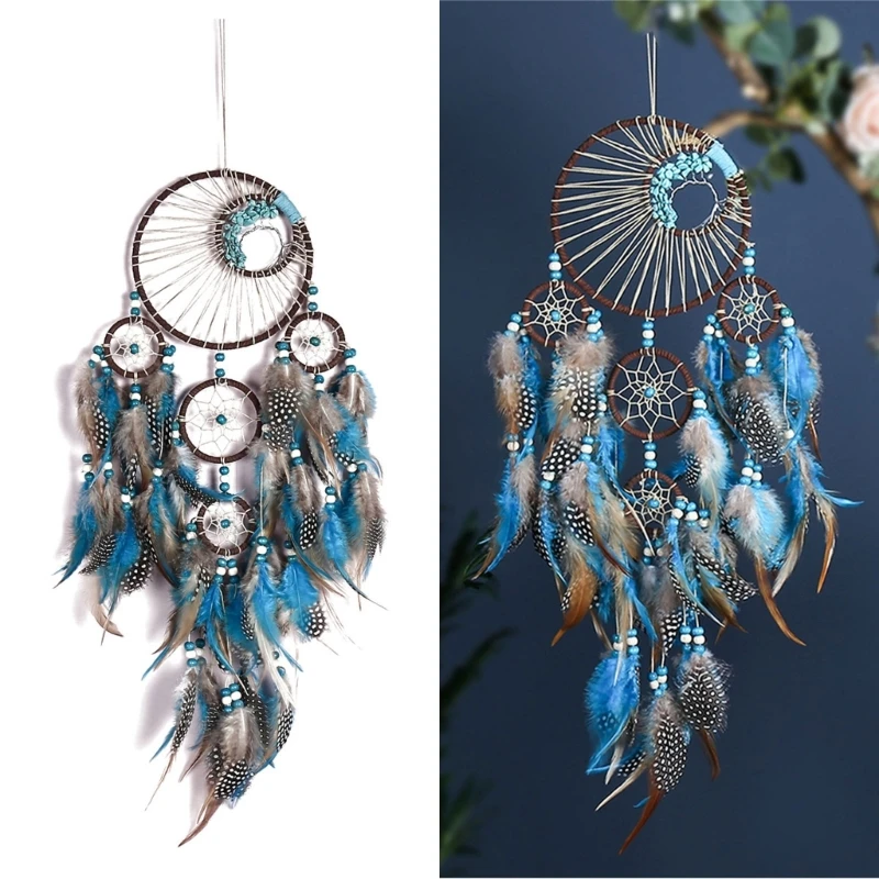 

Turquoise Feather Dream Catchers Fantasy Wall Hanging Dreamcatchers Ornaments