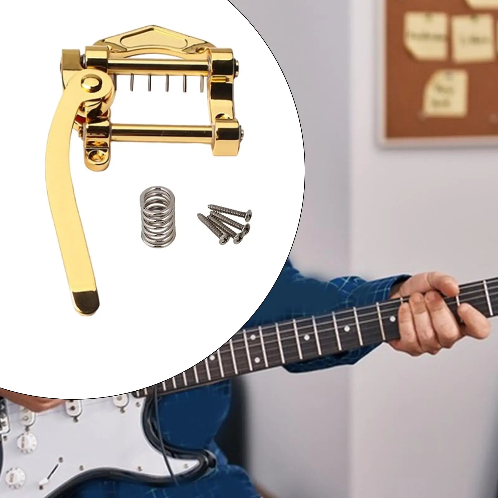 Фото Тремоло-система из цинкового сплава для электрогитар SG, ES335, LP, Jazz Guitar Bridge №1