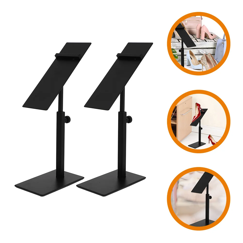 

High Heels Holder Metal Shoe Stand Stainless Steel Display Rack Shop Adjustable