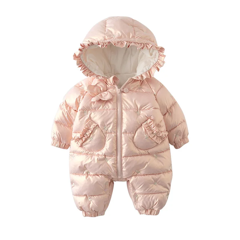 

Детский зимний комбинезон на флисе, с капюшоном