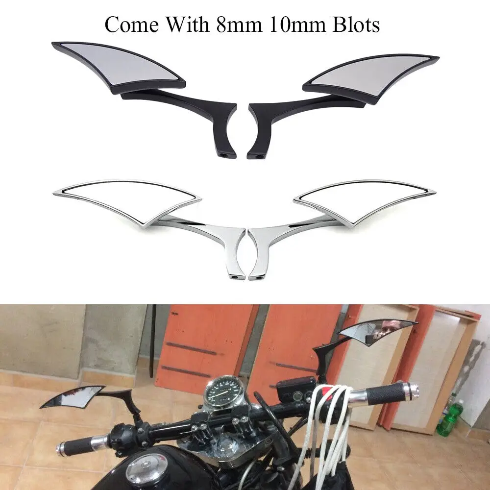 

Универсальные мотоциклетные боковые зеркала заднего вида для Honda Kawasaki Suzuki Yamaha Harley