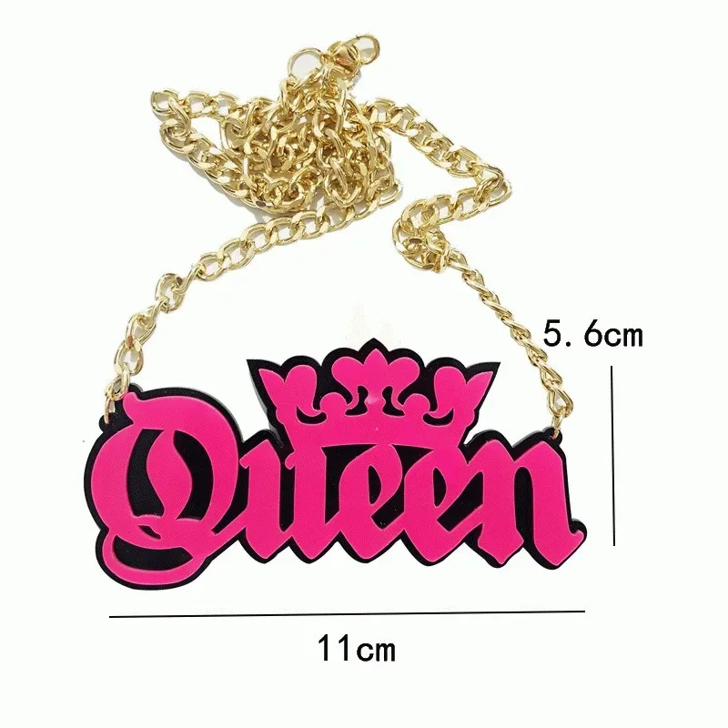 Halloween Dark Black Letter Necklace for Women Hip Hop Yellow Boo WITCH Alphabet Men Friend Punk Jewelry Gift