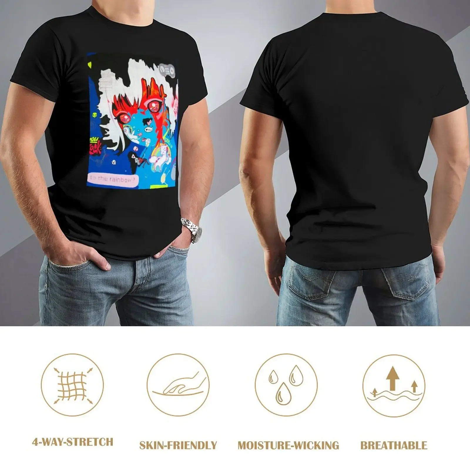 You rock Osy Milian существо surreal единорог мини-фигурки геймерская футболка большого