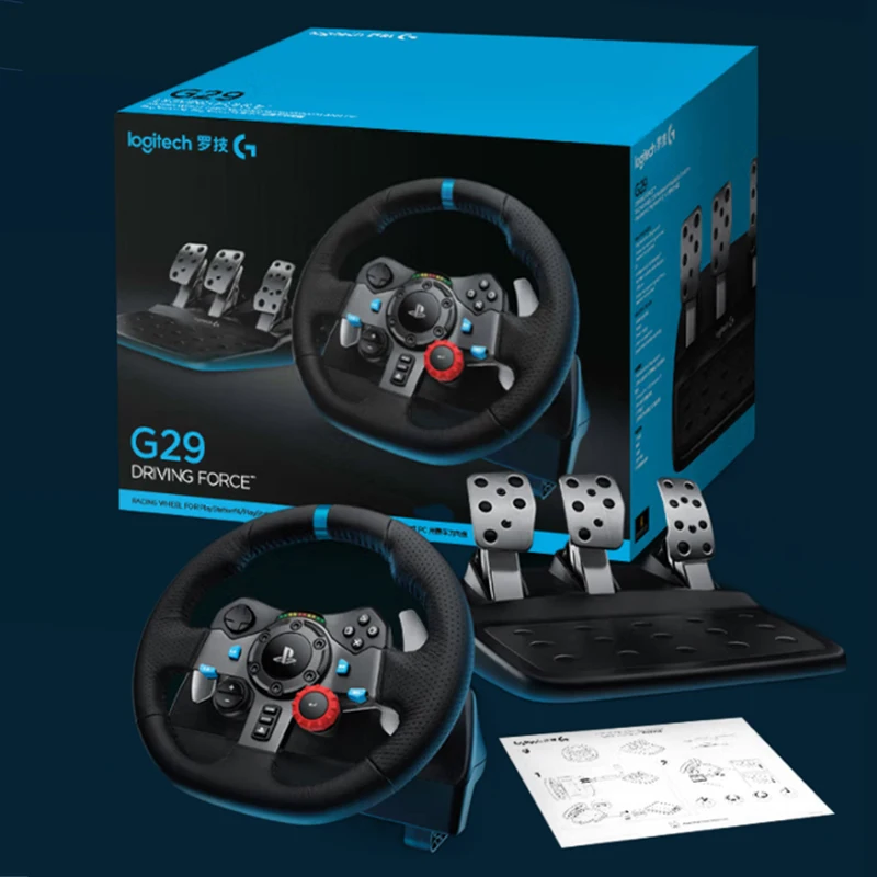 Logitech G29 Game Steering Racing Simulator Steering Wheel with PC / PS4  Feedback Handbrake Gear Lever Nintendo Switch Games - AliExpress