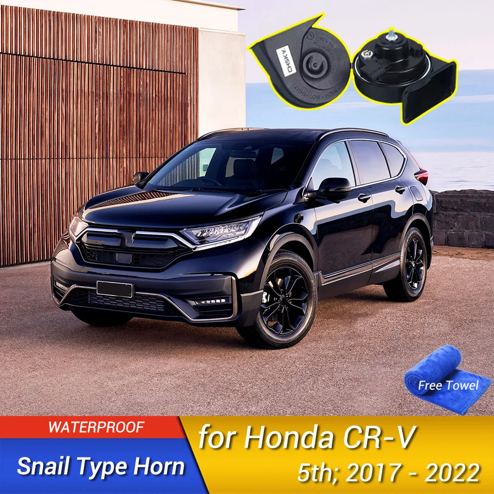 Фото Для Honda CR-V 5TH 2017-2022 автомобильные динамики со спиральным гудком высокие басы водонепроницаемые аксессуары со свистком №1