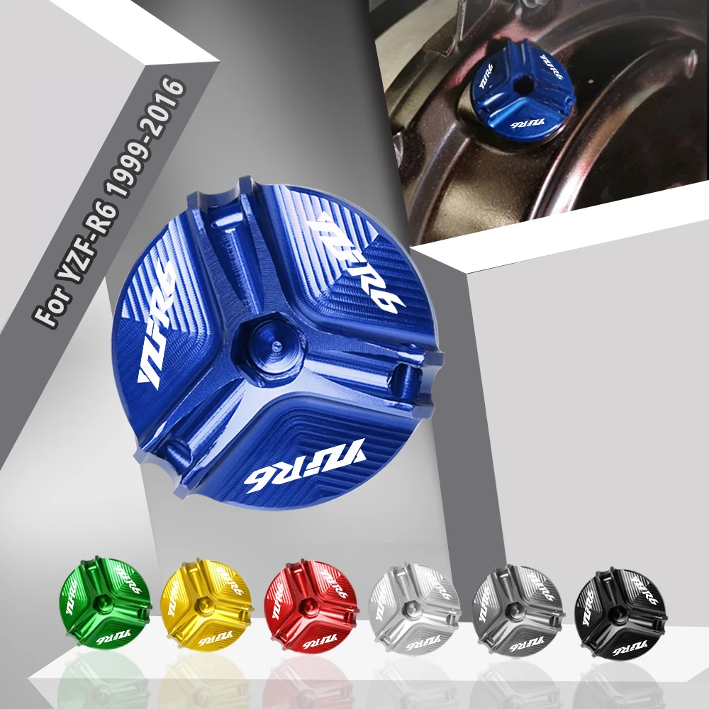 

Oil Filler Cap For Yamaha YZF-R6 YZF R6 1999-16 R6S Universal Motorcycle Accessories Engine Oil Drain Plug Sump Cup Cover Screw