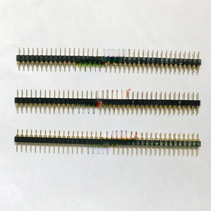 10 шт Однорядная игла круглая 1*40P 1X40 с позолоченным шагом 2 54 мм