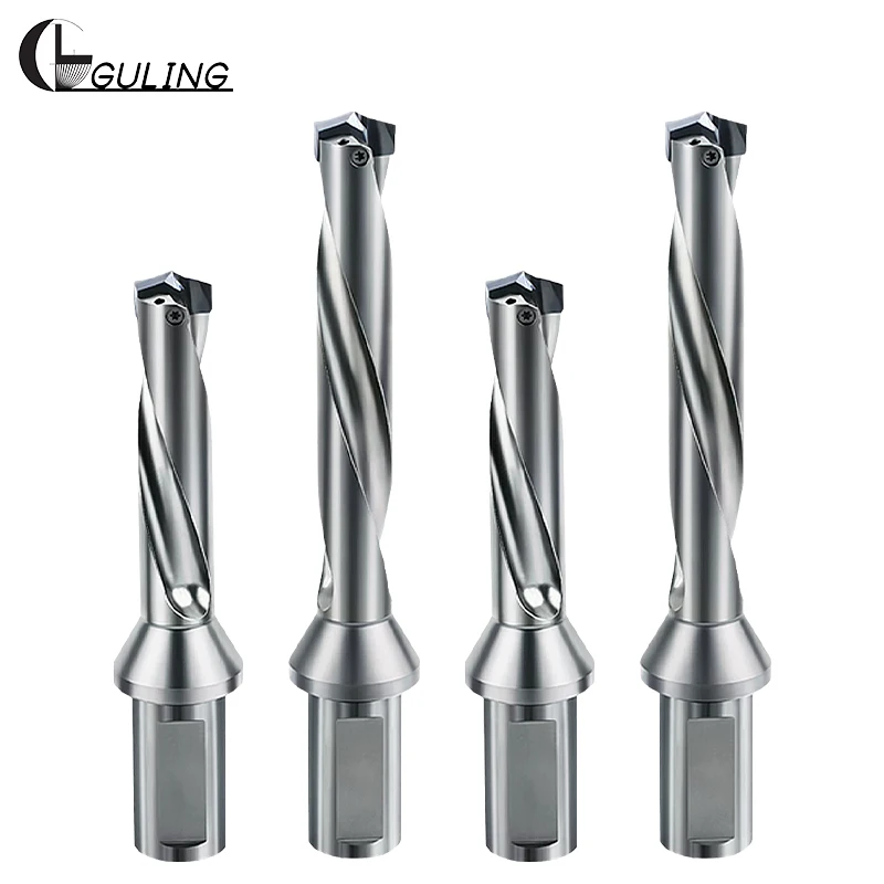 Сверло GULING 3D4D5D CSJ Crown Drill с фронтальным зажимом, внутренним охлаждением, твердосплавное, стандартный диаметр 0.1, 8.0-15.9 мм, сменное (art.: 3920dabb2cb26) - 3920dabb2cb26