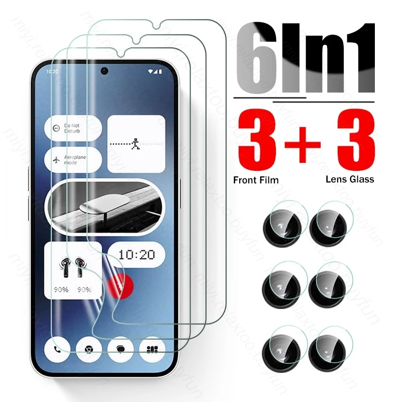 Гидрогелевая пленка 6 в 1 защитные пленки для экрана телефона ничего (2а)