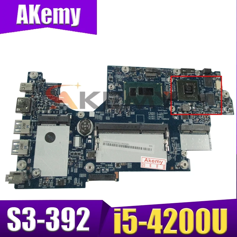 

Материнская плата для ноутбука Akemy для ACER Aspire S3-392 i5-4200U материнская плата 12265-2 SR170 N14M-LP-S-A1 DDR3